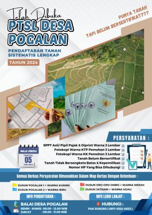 INFO PTSL_DARI POKMAS DESA POGALAN TAHUN 2024